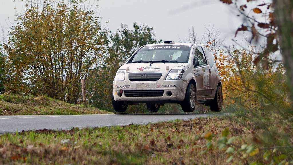 Frank Nielsen og Louise Bang Christiansen var flyvende i Rally Denmark, og vandt den hurtige klasse 4
(Foto: rallypics.dk-viggo.johansen)